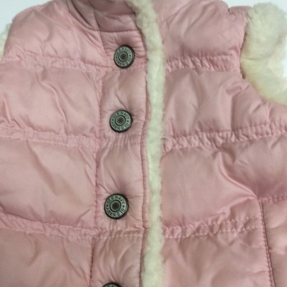 OLD NAVY BABY PINK PUFFER VEST JACKET - Picture 2 of 4